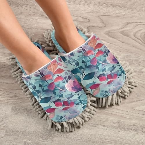 Zhirexin Watercolor Flower Cleaning Slippers