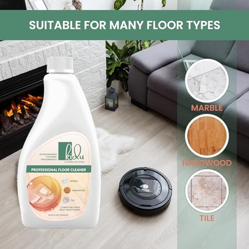 KIDU 2-Pack Multi-Surface Floor Cleaner Eco-Friendly Robot Mop Compatible