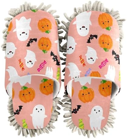 Burbuja Pumpkins Boo Mop Slippers for Women Men