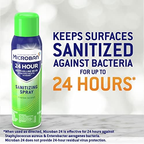 Microban Disinfectant Spray 24 Hour Protection 2 Count
