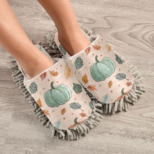 Zhirexin Cleaning Slippers with Microfiber Mop Pad