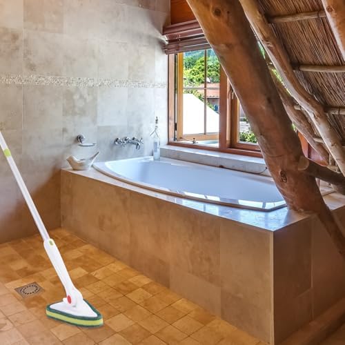 2pcs Floor Brush Head Replacement for Bathroom Cleaning