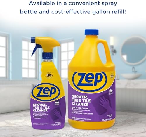 Zep No Scrub Shower Cleaner - 1 Gallon Case of 4 1