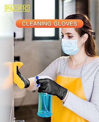PACIFIC PPE Black Nitrile Gloves 6 Mil 100 Count XL 1