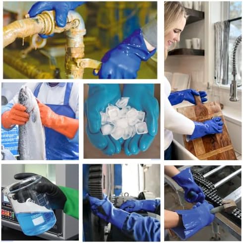 Kitchen-Star Ultimate Rubber PVC Gloves with Cotton Lining