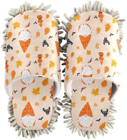 Burbuja Halloween Costume Gnome Mop Slippers for Women Men