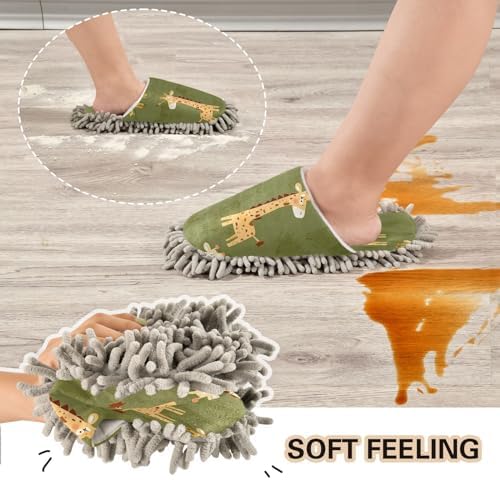 Zhirexin Mopping Slippers for Home Cleaning