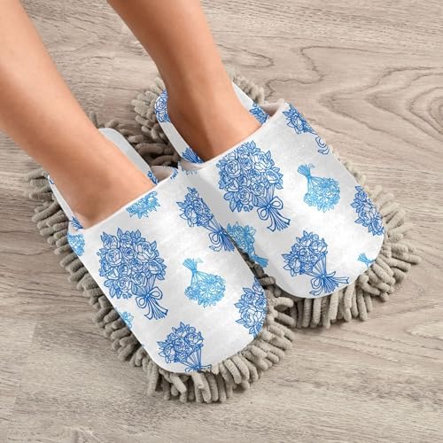 Burbuja Mop Slippers for Home Cleaning Absorbent Quiet