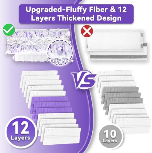 Guettsy 30 Pack Swiffer Power Mop Pads Refills