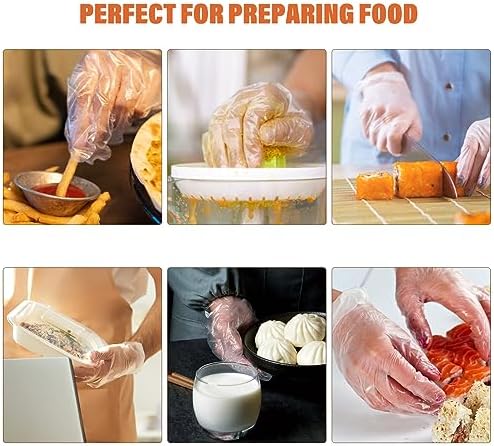 Milisten 100PCS Kids Disposable Food Prep Gloves