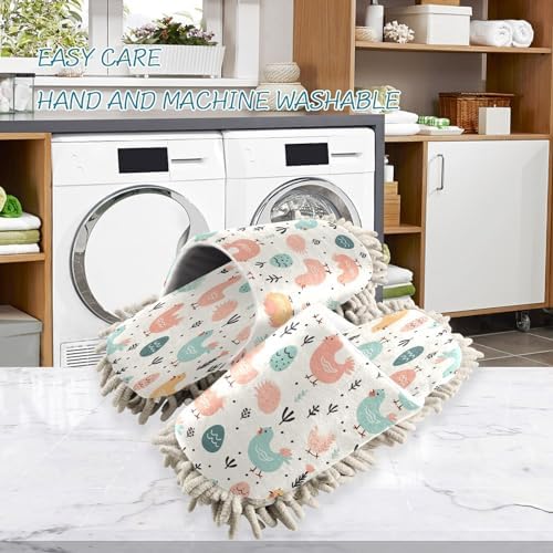 Bulletgxll Mop Slippers - Microfiber Washable Floor Cleaning Slippers