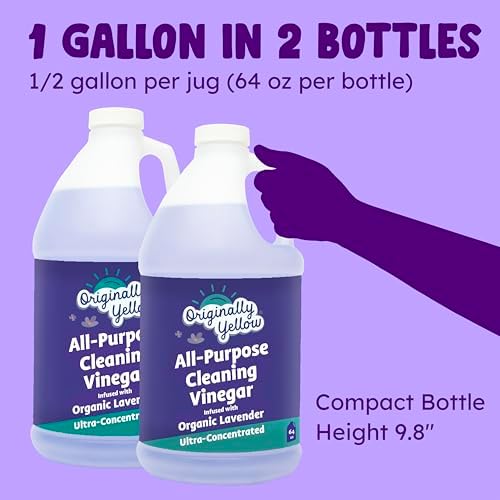 Originally Yellow Lavender Vinegar Cleaner 1 Gallon in 2 Bottles