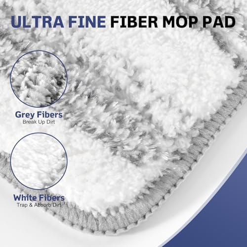 AmaVins 3-Pack Microfiber Mop Pads for Bona Mop