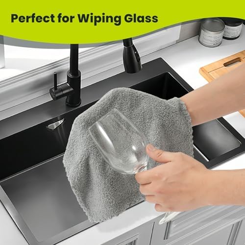 Neessno 12-Pack Microfiber Cleaning Cloths