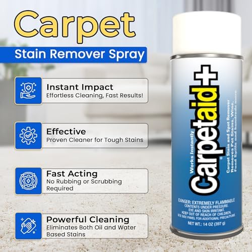 Carpet Aid Spot and Stain Remover - 14 oz Pack of 6