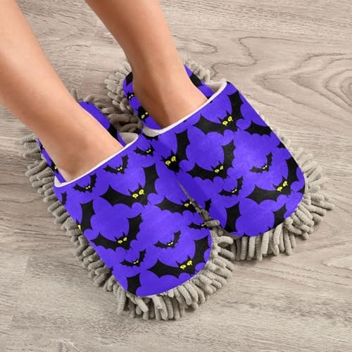 Burbuja Cartoon Bats Mop Slippers for Home Kitchen