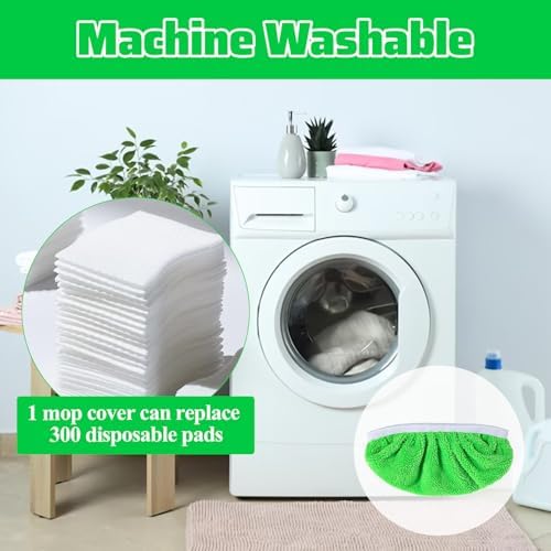2 Pack Reusable Swiffer Mop Pads - Washable Durable 1