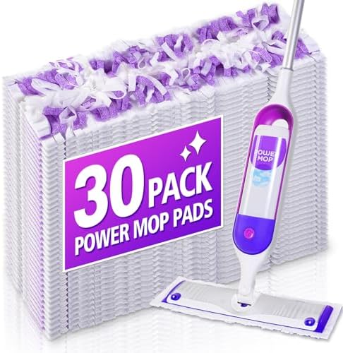 WENGROU Power Mop Refills 30 Count Multi-Surface Pads
