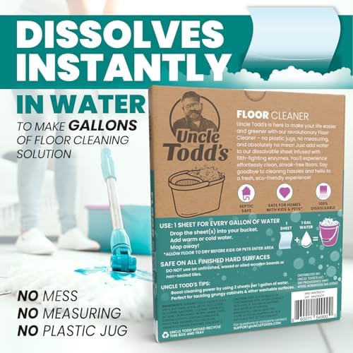 Uncle Todds Ultra Concentrated Floor Cleaner Sheets