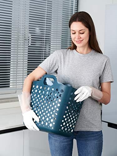 LANON 3 Pairs Skin-Friendly Cleaning Gloves Non-Slip Reusable Medium