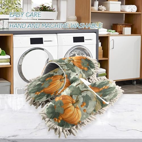 Zhirexin Thanksgiving Pumpkin Cleaning Slippers