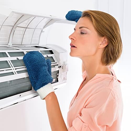 BBTO 3 Pairs Microfiber Dusting Mitts No Scratch Reusable