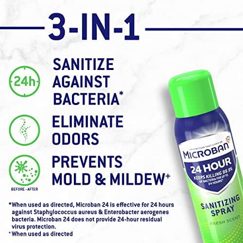 Microban Disinfectant Spray 24 Hour Protection 2 Count