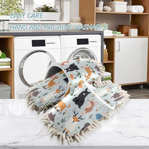 Bulletgxll Cute Animal Mopping Slippers for Men Women