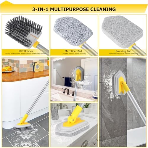 Lalafancy Shower Cleaning Brush with Locking Head