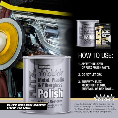 Flitz Multi-Purpose Metal Polish Paste - 1 Gallon USA-Made