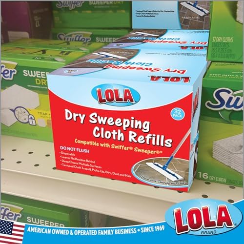 LOLA Dry Sweeping Cloth Refill Pads 11x813 32 Pack