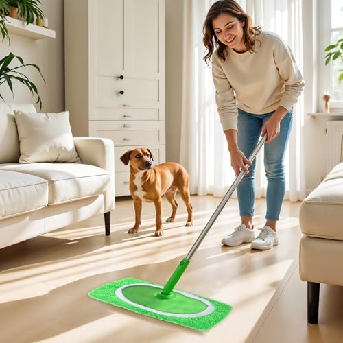 2 Pack Reusable Swiffer Mop Pads - Washable Durable 1