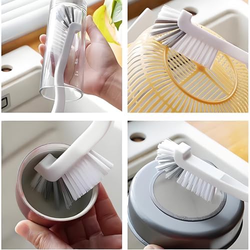 12Pcs Cleaning Brush Set with Scraper and Corner Tools