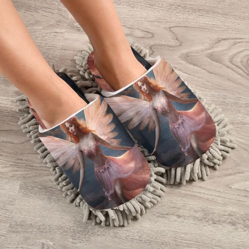 Zhirexin Microfiber Mopping Slippers for Men Women