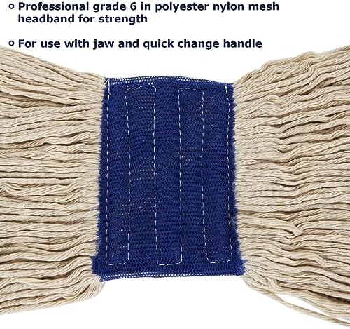 ZOFORTY 6Pcs Heavy Duty Mop Head Refills