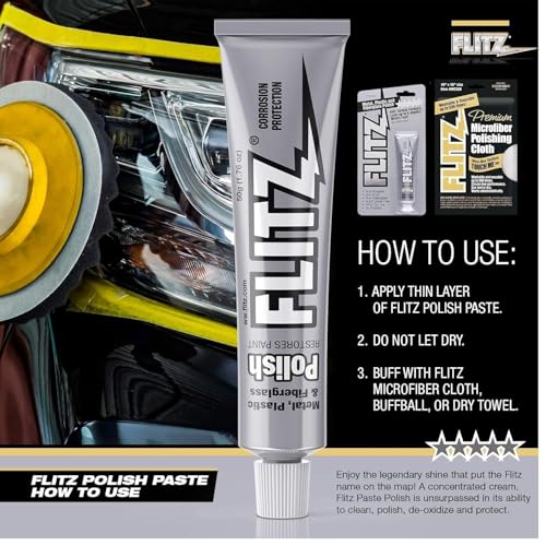 Flitz Multi-Purpose Metal Polish Paste 176oz Tube
