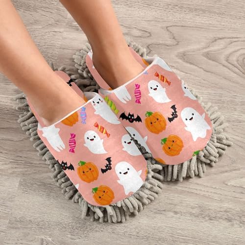 Burbuja Pumpkins Boo Mop Slippers for Women Men