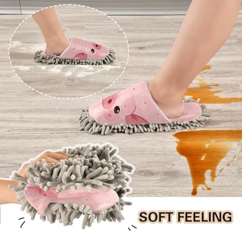 Zhirexin Microfiber Mop Slippers for Home Cleaning 1