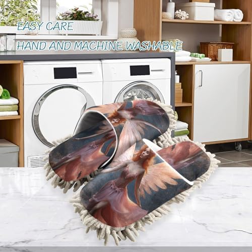 Zhirexin Microfiber Mopping Slippers for Men Women