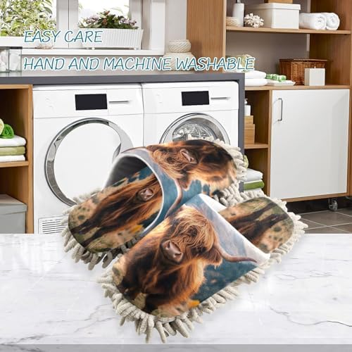 Zhirexin High Absorbency Mop Slippers for Men Women