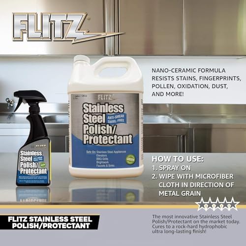 Flitz Stainless Steel Polish Protectant - 16oz USA-Made