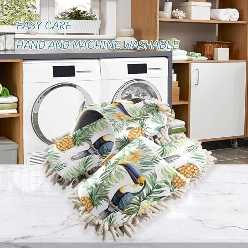 RunningBear Mop Slippers with Soft Chenille Sole
