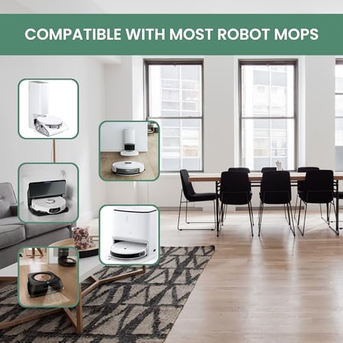 KIDU 2-Pack Multi-Surface Floor Cleaner Eco-Friendly Robot Mop Compatible