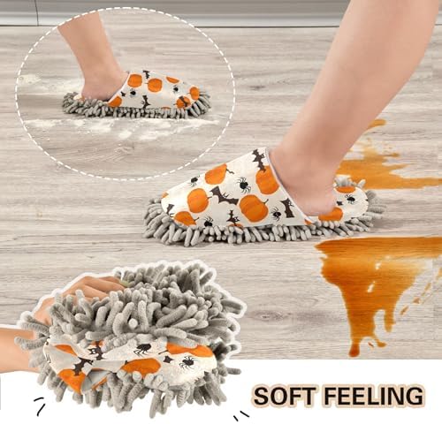 Burbuja Cute Bats Pumpkins Mopping Slippers 1