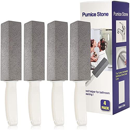 Nonley Pumice Stone Toilet Cleaner with Handle 4 Pack