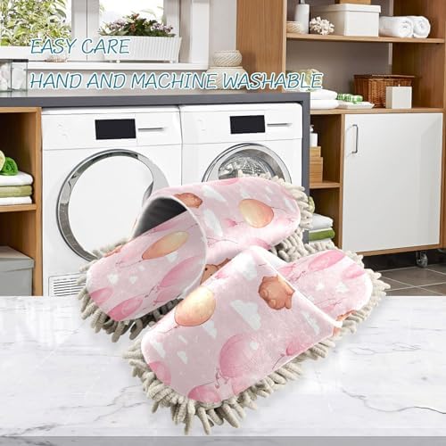Bulletgxll Mopping Slippers with Microfiber Pad