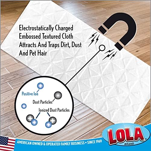 LOLA Dry Sweeping Cloth Refill Pads 11x813 32 Pack