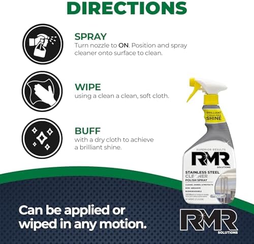 RMR Stainless Steel Cleaner and Polish 30-Ounce