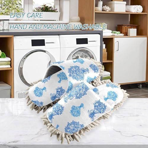 Burbuja Mop Slippers for Home Cleaning Absorbent Quiet