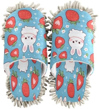 Bulletgxll Mop Slippers - Soft Microfiber Cleaning Slippers for Home Use